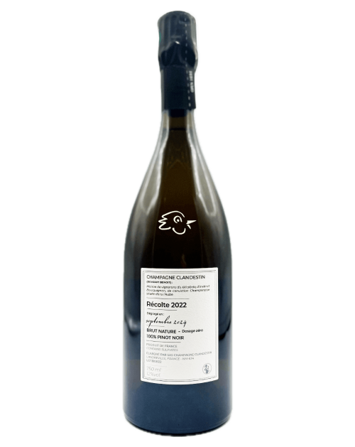 Champagne Clandestin - Pinot Noir Boréal R22 - Avintures