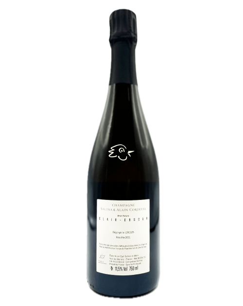 Champagnes Cordeuil - Clair Obscur Brut Nature 2021 - Avintures