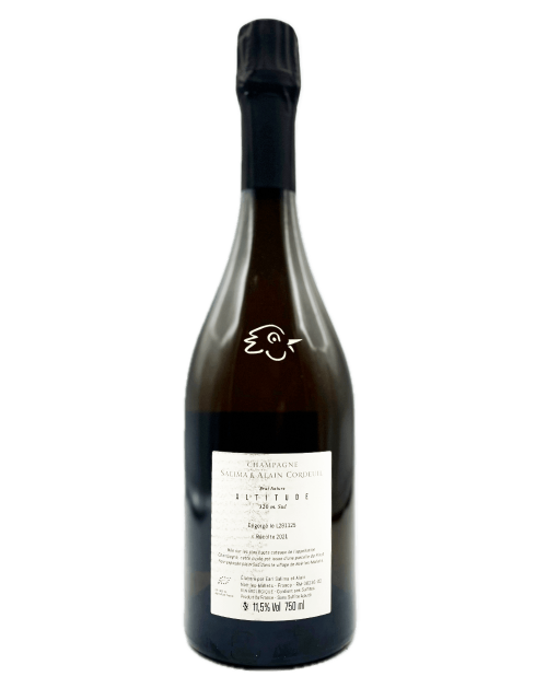 Champagnes Cordeuil - Altitude 320 m Brut Nature Récolte 2021 - Avintures